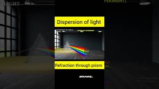 Dispersion of light refraction through prism dispersionoflight shorts viralvideo [upl. by Xever]