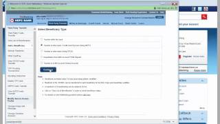 INHow to add beneficiary in HDFC Netbanking [upl. by Sigler30]