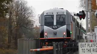 Railfanning on the Bergen Line at Radburn 11182018 [upl. by Koa]