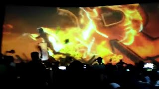 RRR Motion Poster Theatre Reaction  Ram Charan  JrNTR [upl. by Asilam763]