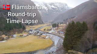 Flåmsbana Roundtrip TimeLapse 🇧🇻 Flåm  Aurland [upl. by Roer686]