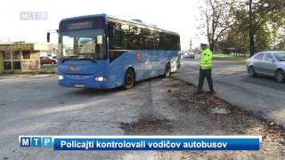 Policajti kontrolovali vodičov autobusov [upl. by Tuppeny9]