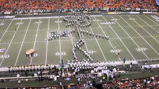 The Original Marching Band Forms Giant Football Player [upl. by Esaertal]