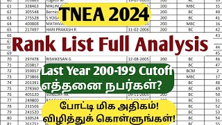 TNEA 2024Engineering General Rank List 2023 Full Analysisபோட்டி அதிகம்Vincent Maths [upl. by Fraze]