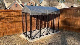 PTW Kennels Ep 17 Building an 8 X 4 ft Dog Kennel Setup  DIY process [upl. by Yorle]