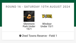 U15s Div 1 Windsor vs Glenmore Park  1st half [upl. by Camm]