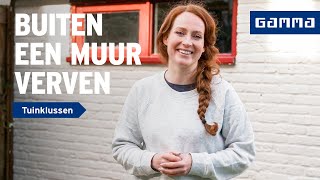 Buitenmuur verven zelf een bakstenen muur verven  GAMMA [upl. by Yht]