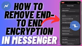 Paano Ioff ang End To End Encryption Sa Messenger 2024 [upl. by Marline]