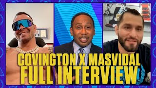 Colby Covington amp Jorge Masvidal go 1on1 on Stephen A’s World [upl. by Humfrey]