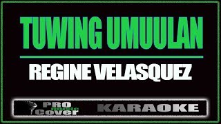 Tuwing umuulan  Regine Velasquez KARAOKE [upl. by Serrano]