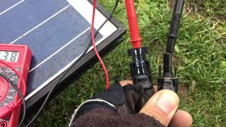 How to Quickly test a solar panel using a multimeter [upl. by Aitnahc]