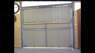 Hangar Style Bifold Door 4  Made by JampD [upl. by Liryc]