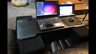 ChristCenteredGamercom Unboxes the Couchmaster Cyboss – Extra Wide Ergonomic Couch Desk [upl. by Hailed425]