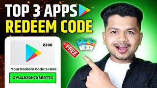 Top 3  Free Redeem Code App 2024  Google Play Redeem Code  Free Redeem Code [upl. by Silma]