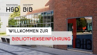 Willkommen zur Bibliothekseinführung HSD BIB [upl. by Senilec]