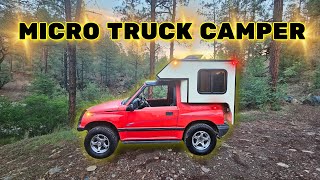 TOUR MY MICRO TRUCK CAMPER Worlds Smallest [upl. by Pacian]