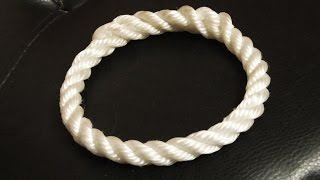 Make A Rope Dog Toy  How To Splice A Rope Hoop [upl. by Eerual505]