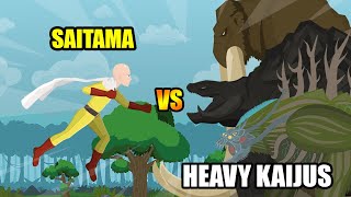 Saitama vs Heavy Kaiju  Hero Animation [upl. by Lanam]