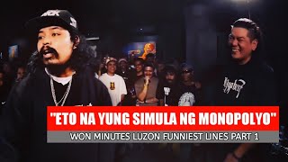 Fliptop  Won Minutes Luzon Funniest LinesMoments Part 1 [upl. by Lamoree]