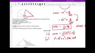 P2 Ch5 Radians Sectors Arcs [upl. by Arraet]