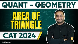 Area of a Triangle  Quantitative Aptitude  CAT Exam Preparation 2024 🎯 CAT Geometry  CAT Quant [upl. by Birecree]