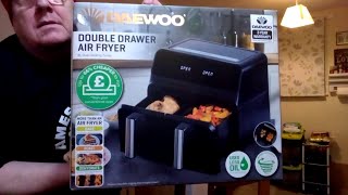 DAEWOO Double Drawer Air Fryer  Quick basic operations Video [upl. by Suidaht]