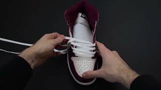 How To Lace Nike Air Jordan 1 High [upl. by Sella]