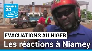 Evacuations au Niger  comment réagissent les Nigériens à Niamey  • FRANCE 24 [upl. by Almallah510]