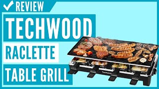 Techwood Raclette Table Grill Electric Indoor Grill Korean BBQ Grill Review [upl. by Clementi337]