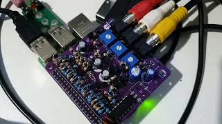 Raspberry Pi VIDEO COMPONENTE YPBPR Hat Adaptador GPIO [upl. by Naellij]