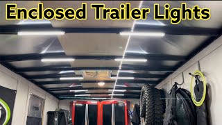 Wiring Lights In A Cargo Trailer  How To Add A Battery And Lights In An Enclosed Trailer [upl. by Edmee]