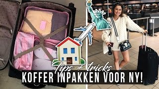 Koffer  handbagage inpakken voor NEW YORK ☆ SAAR [upl. by Neelyahs]