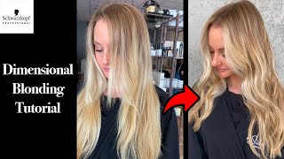 Teasy Lights amp Lo Lights Dimensional Hair Color Tutorial with theblondechronicles  IGORA amp tbh [upl. by Gnal]