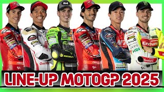 LINEUP MOTOGP 2025 ridermotogp2025 [upl. by Furr]