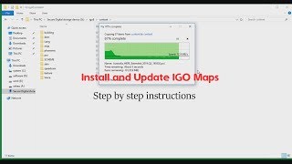 How To Install And Update IGo Primo Maps On SD Card [upl. by Boar271]