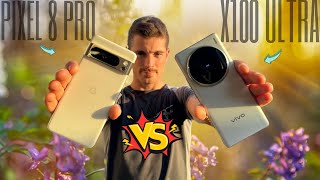 VIVO X100 ULTRA vs PIXEL 8 PRO ¿Cuál tiene MEJOR cámara📸🌞 [upl. by Zeuqcaj391]