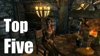 Top Five Spouse Homes of Skyrim [upl. by Yhtur]