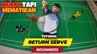 RETURN SERVE UNTUK PEMULA WAJIB DIKETAHUI  MUDAH NAMUN MEMATIKAN [upl. by Llerdnod]