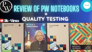 Review of Physics Wallah notebooksPW Practice notebookPW spiral notebook FZNInsight [upl. by Alakam103]