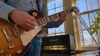 Clean Tone using Marshall Origin 20  Caverns Reverb Pedal w Gibson Les Paul Standard [upl. by Grindle444]