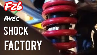 Yamaha FZ6🏍 AVEC AMORTISSEUR AR SHOCK FACTORY [upl. by Alvis562]