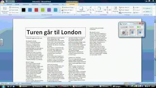 avisartikel  simpelt layout med Word 2007 [upl. by Eylloh]