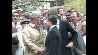 WBZ Archives Gov Michael Dukakis Announces Presidential Run [upl. by Bozovich]