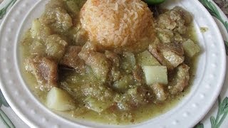 Chicharrones de Puerco en Salsa Verde  pork rinds in green sauce [upl. by Sevik]