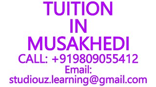 TUITION IN MUSAKHEDI for CBSE ICSE ISC NIOS STATE BOARD MATHSSCIENCEPHYSICSCHEMISTRYBIOLOGY [upl. by Neersan]