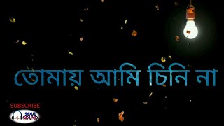 Tomay Ami Chinina  তোমায় আমি চিনি না Lyrical  WhatsApp Status  Confusion Audio  Soul Sound [upl. by Naginarb]