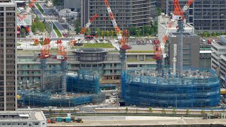 ザ 豊海タワー マリン＆スカイ（THE TOYOMI TOWER MARINEampSKY）高さ189mのツインタワーマンション 豊海地区第一種市街地再開発事業の建設状況（2024年5月26日） [upl. by Odette]