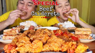 FIESTA BEEF CALDERETA SPECIAL EMBUTIDO MUKBANG [upl. by Nuzzi]