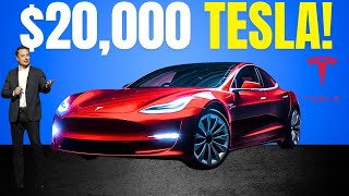 Teslas ALL NEW 20000 Car SHOCKS The Entire EV Industry [upl. by Nilhsa629]