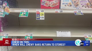 Chewy granola bars slowly returning to stores [upl. by Llerdnod]